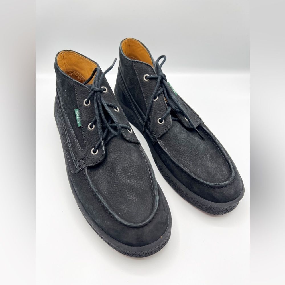 Paul Smith Suede Chukka Lace Up Loafers Boots Black 8